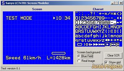 LC74781 Screen Modeler